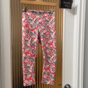 Rare Lululemon floral capris
